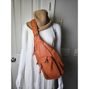 Antik Kraft Vegan Leather Crossbody Sling Bag Purse Minimalist Boho